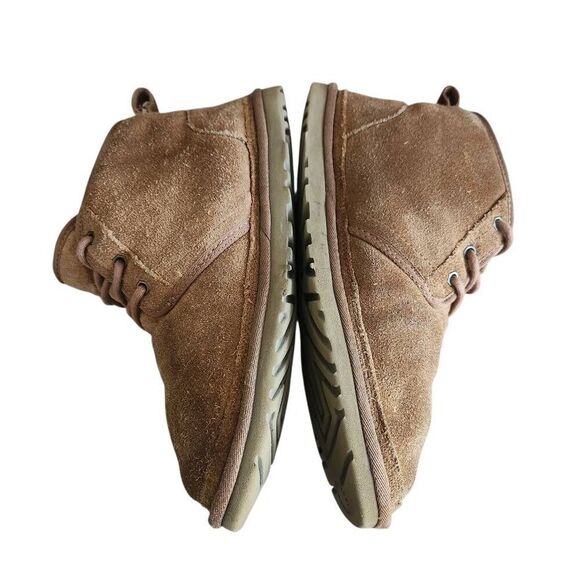 UGG Chukka Ankle Boots Mens 9 Neumel Chestnut Suede Leather Wool Lace‎ Up
